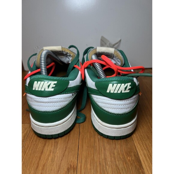 Nike Off-White Dunk Low Shoes Mens Size 7 Pine Green White Sneakers CT0856-100 main image 6